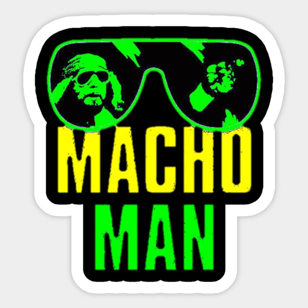 Macho man Sticker by panji derel